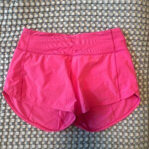 Lululemon Speed Up Shorts Pink 4 inch